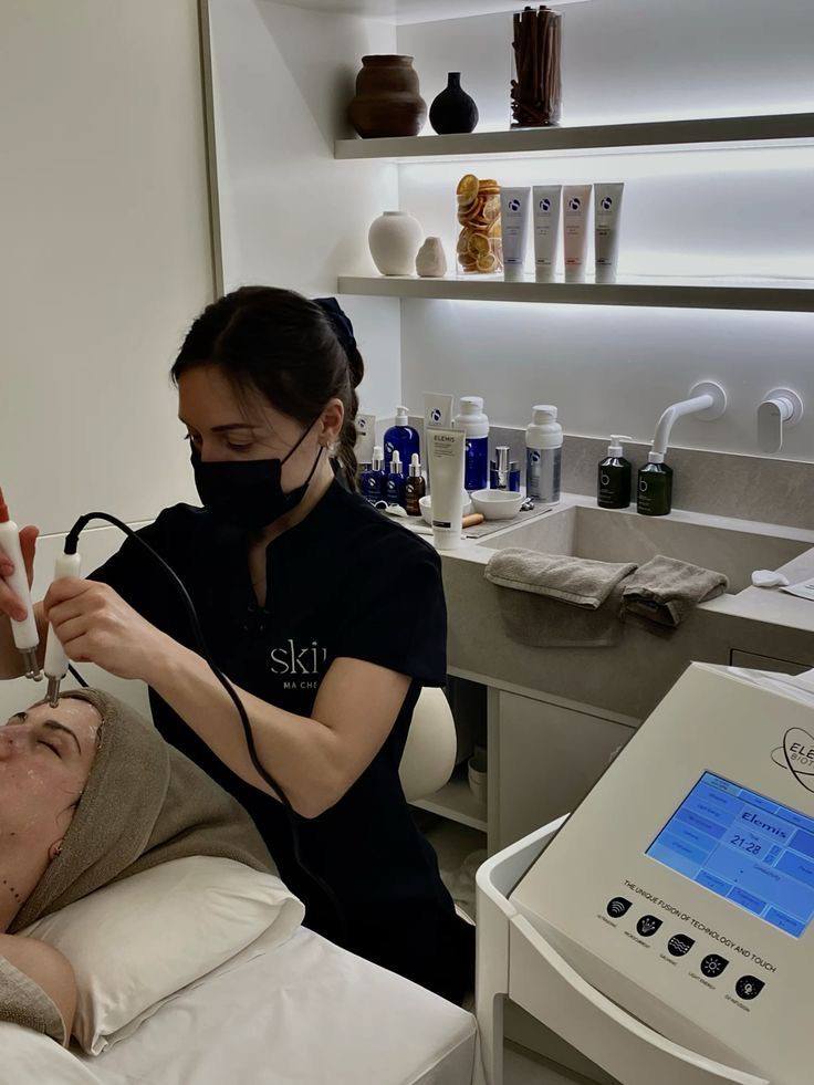 Advanced facial treatment at Glow Studio